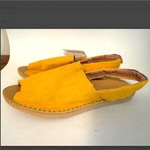 Reef NEW Escape Yellow Sunflower Sling Back Sandals Espadrilles Women's 9 Shoes